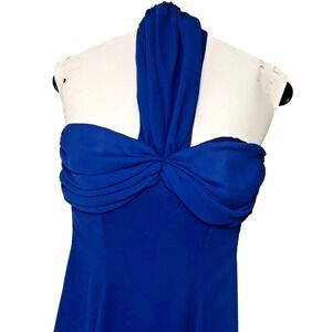 VTG Gunne Sax Womens Dress Jessica McClintok Royal Blue Event Prom USA Lined 5/6